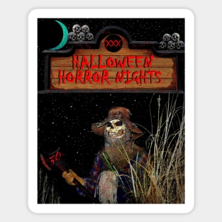 Halloween Horror Nights 30 poster art A Sticker